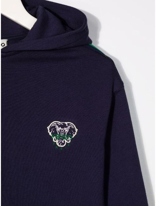 Kenzo Kids Elephant-embroidered hooded jacket