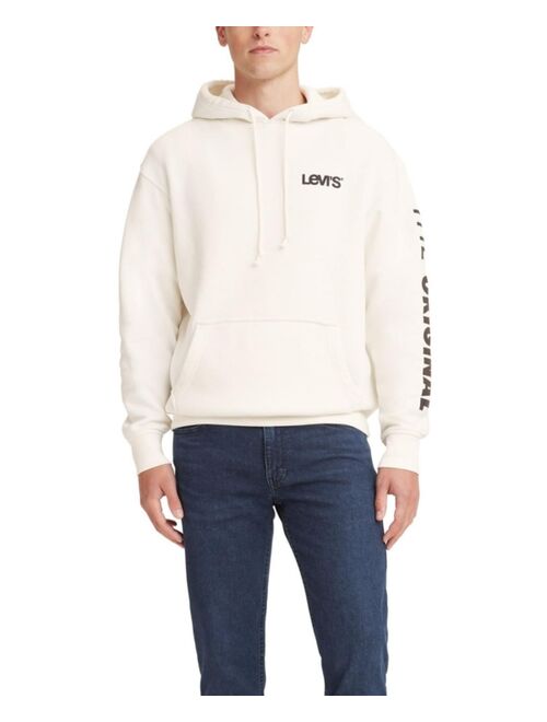 Levi's Men's Graphic Long Sleeve Relaxed Fit Pullover Hoodie