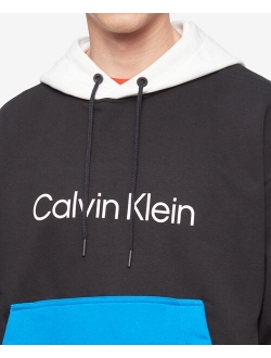 Men's Colorblocked Logo-Print Hoodie