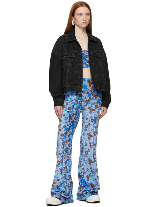 Acne Studios Black Morris Cropped Denim Jacket