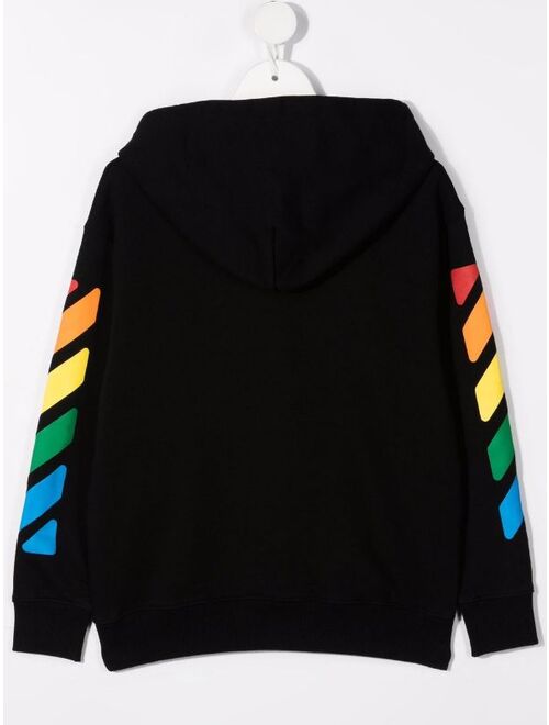 Off-White Kids graphic-print cotton hoodie