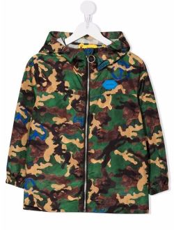 Off-White Kids camouflage-print Arrows windbreaker