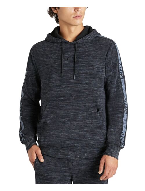 DKNY Men's Hoyt Stretch Space-Dyed Logo-Taped Hoodie