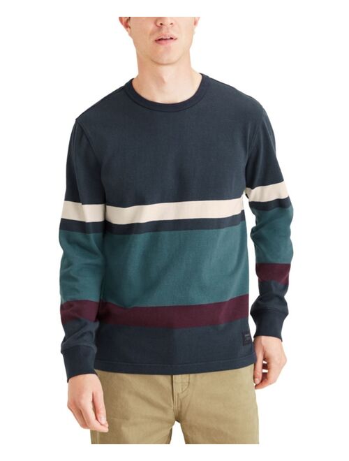 Dockers Men's Alpha Colorblock Crew Neck Pullover Sweatshirt