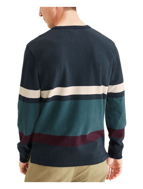 Dockers Men's Alpha Colorblock Crew Neck Pullover Sweatshirt