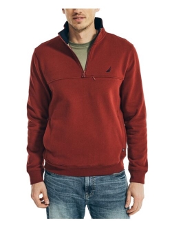 Men's J-Class Classic-Fit 1/4-Zip Fleece High Neck Sweatshirt