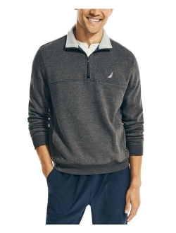 Men's J-Class Classic-Fit 1/4-Zip Fleece High Neck Sweatshirt