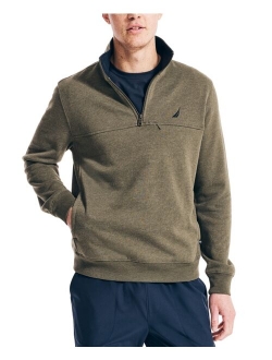 Men's J-Class Classic-Fit 1/4-Zip Fleece High Neck Sweatshirt