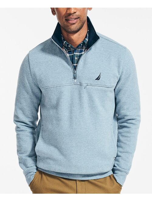 Nautica Men's J-Class Classic-Fit 1/4-Zip Fleece High Neck Sweatshirt