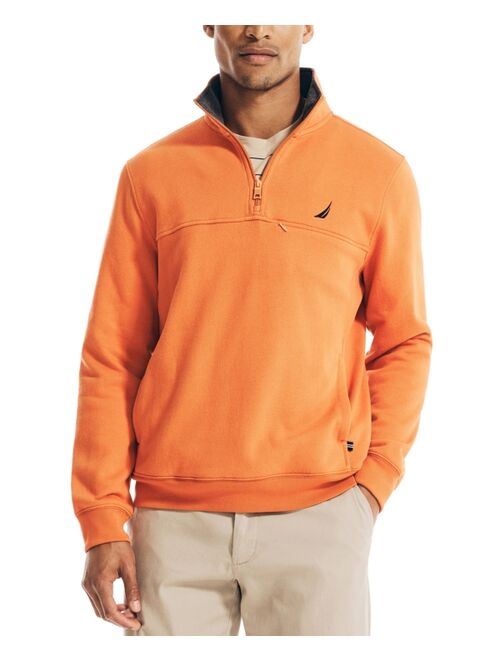 Nautica Men's J-Class Classic-Fit 1/4-Zip Fleece High Neck Sweatshirt