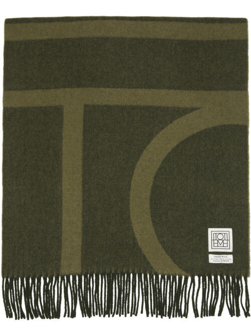 TOTEME Totême Wool Monogram Jacquard Scarf