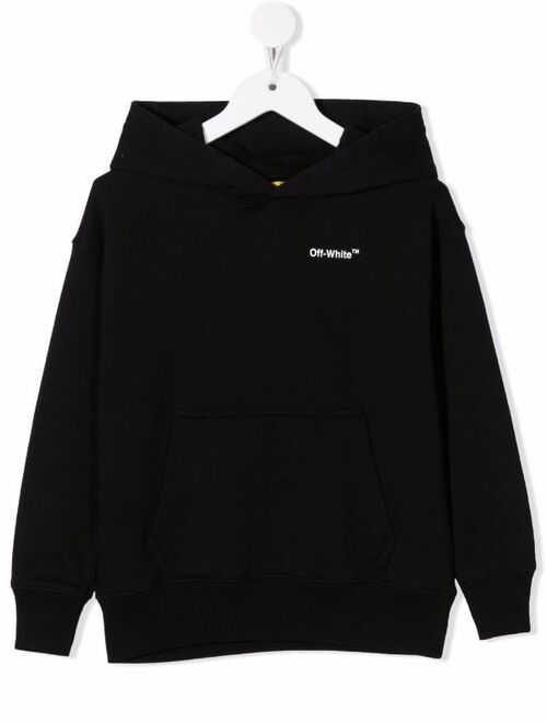 Off-White Kids logo pullover hoodie