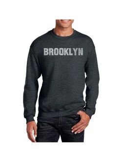 Big & Tall Men's Word Art Brooklyn Neighborhoods Crewneck Sweatshirt