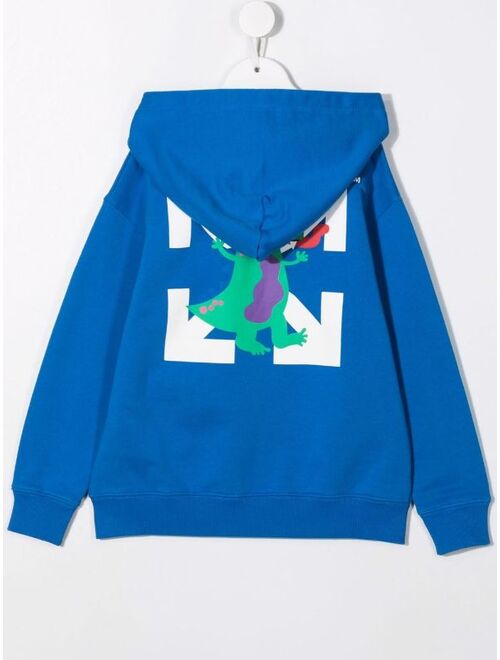 Off-White Kids Monster zip-up hoodie