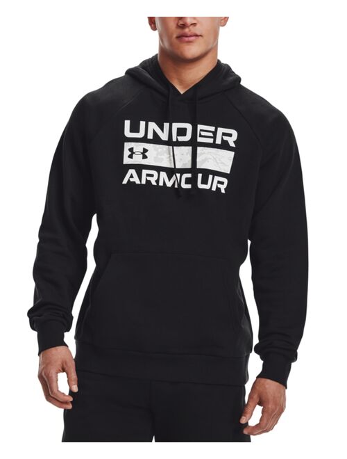 Under Armour Men's Rival Signature Graphic Raglan Sleeve Regular Fit Hoodie