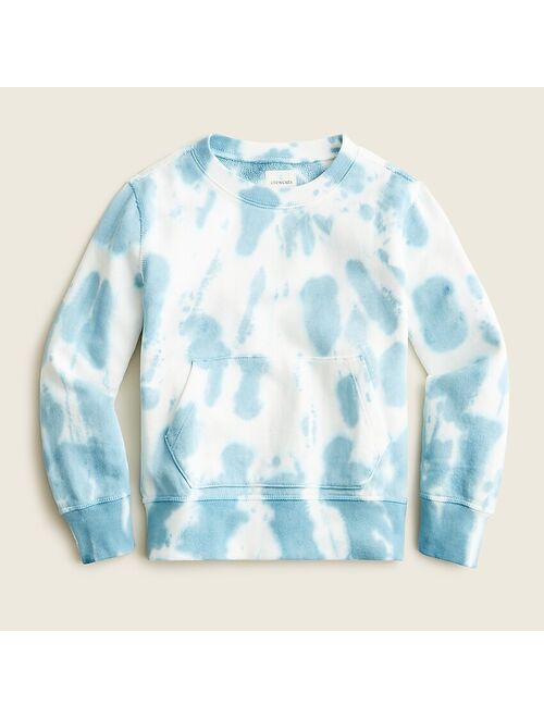 J.Crew Boys' french terry crewneck in tie-dye