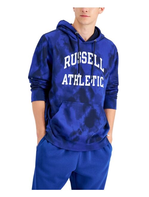 Russell Athletic Men's Groovy Tie-Dyed Long Sleeve Pullover Hoodie