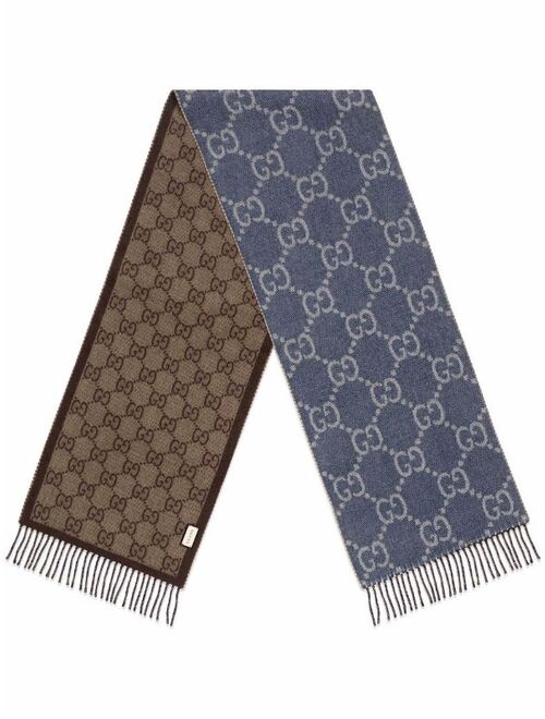 Gucci GG jacquard knit scarf