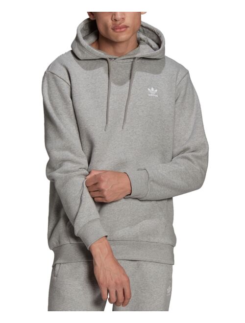 Adidas Men's Originals Logo Solid Long Sleeve Pullover Hoodie