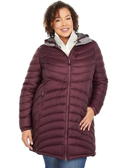 Plus Size Ultralight 850 Down Hooded Coat