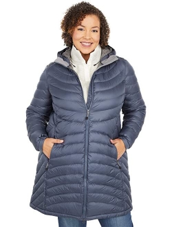 Plus Size Ultralight 850 Down Hooded Coat