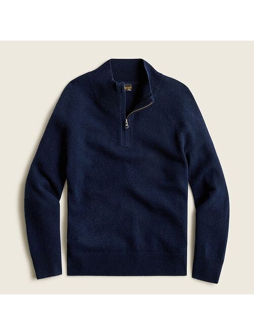 J.Crew Boys' cashmere half-zip sweater