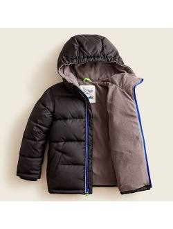 Kids' puffer jacket with eco-friendly PrimaLoft