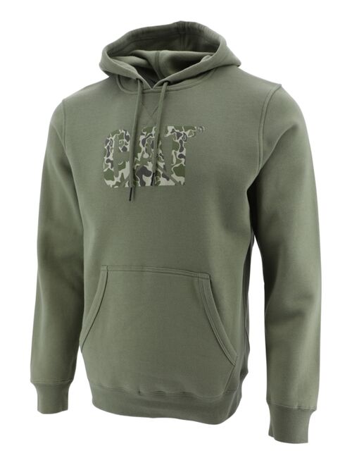 Caterpillar Men's Foundation Logo-Print Long Sleeve Hoodie