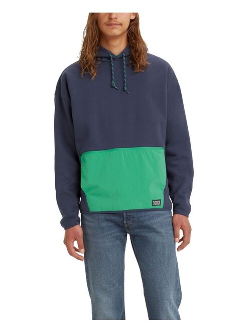 Levi's Men's Utility Colorblock Long Sleeve Pullover Hoodie