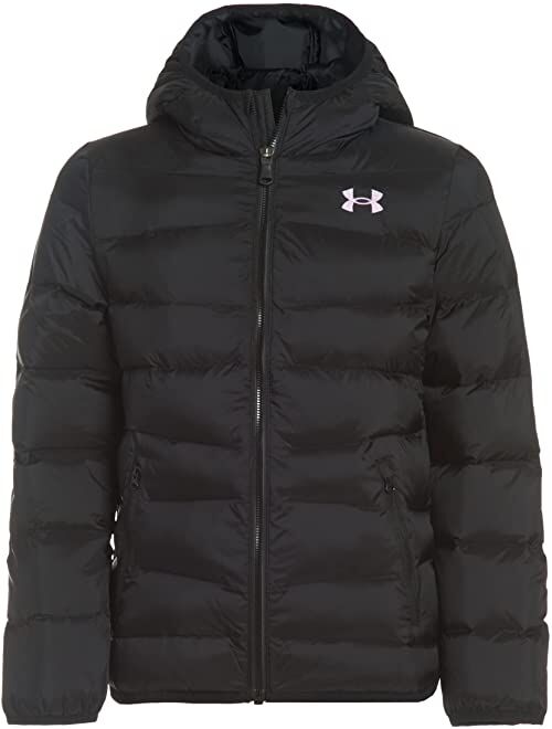 Under Armour Girls' Prime Puffer, Front Pockets & Hooded Back, Lightweight & Water Repellant