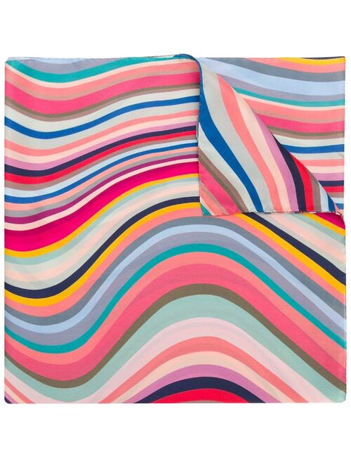 PAUL SMITH wave stripe scarf