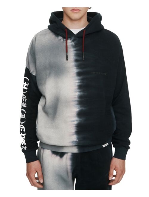 ELEVEN PARIS Men's Tie-Dye Long Sleeve Pullover Hoodie