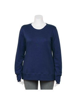 Plus Size Tek Gear Ultra-Soft Fleece Crewneck Sweatshirt