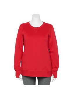 Plus Size Tek Gear Ultra-Soft Fleece Crewneck Sweatshirt