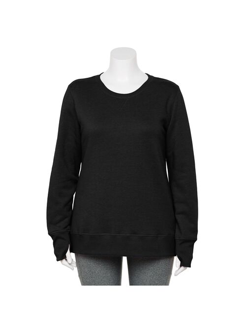 Plus Size Tek Gear® Ultra-Soft Fleece Crewneck Sweatshirt