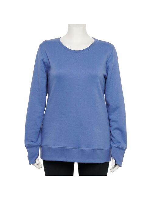 Plus Size Tek Gear® Ultra-Soft Fleece Crewneck Sweatshirt