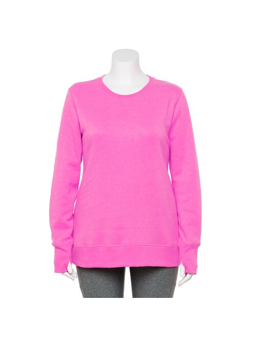 Plus Size Tek Gear® Ultra-Soft Fleece Crewneck Sweatshirt