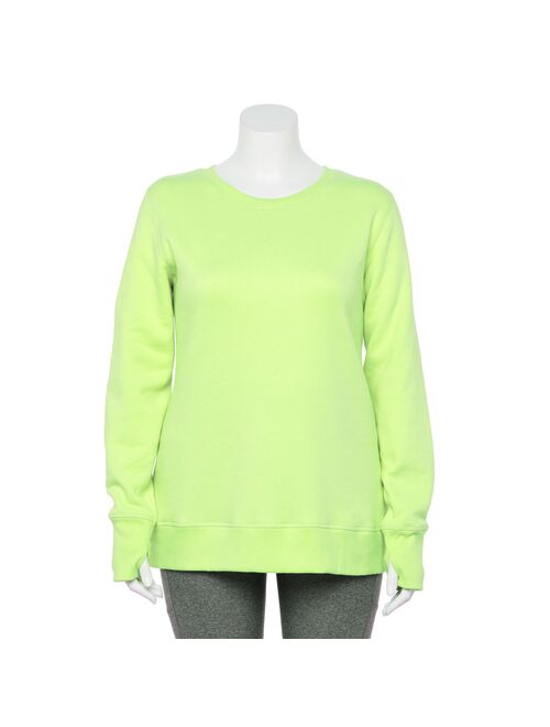 Plus Size Tek Gear® Ultra-Soft Fleece Crewneck Sweatshirt