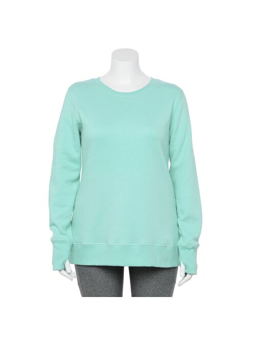 Plus Size Tek Gear® Ultra-Soft Fleece Crewneck Sweatshirt