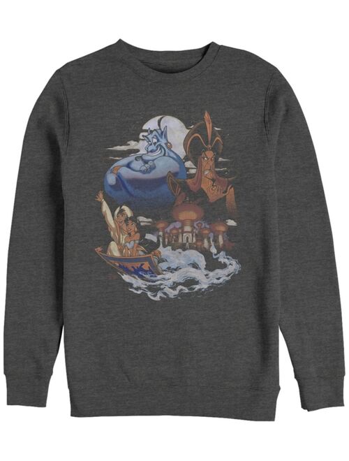 Disney Men's Aladdin Winds of Agrabah Main Cast, Crewneck Fleece