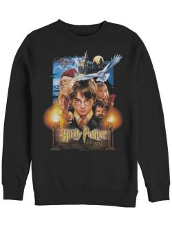 Men's Harry Potter Sorcerer's Stone Poster Crew Fleece Sweatshirt