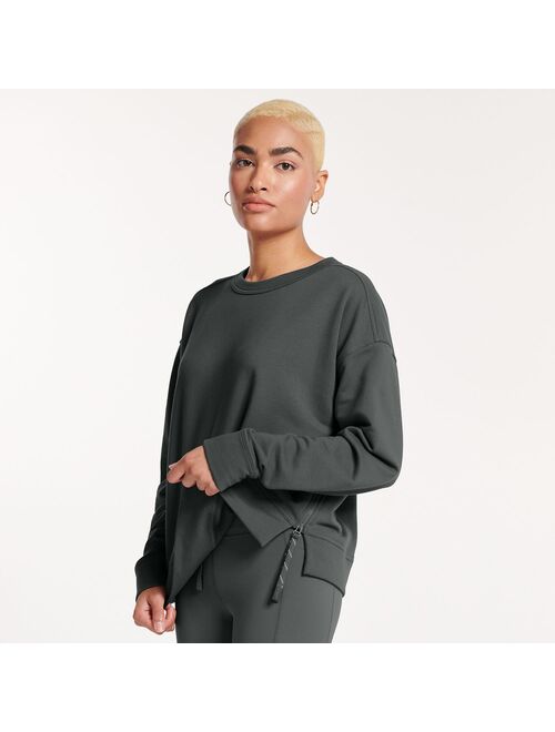 Women's FLX Embrace Side-Zip Crewneck Sweatshirt