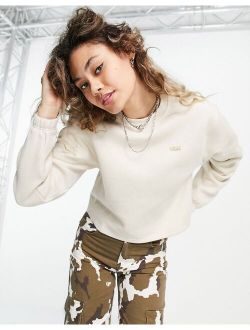 comfycush cropped sweatshirt in sandshell