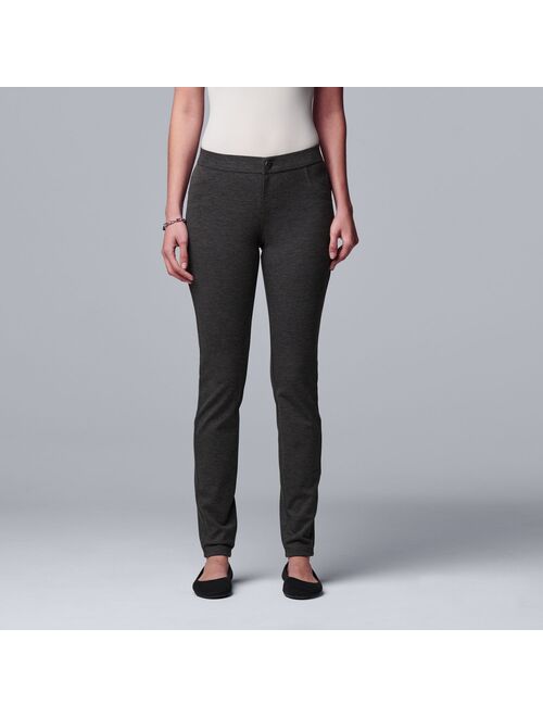 Women's Simply Vera Vera Wang Ponte Skinny Pants