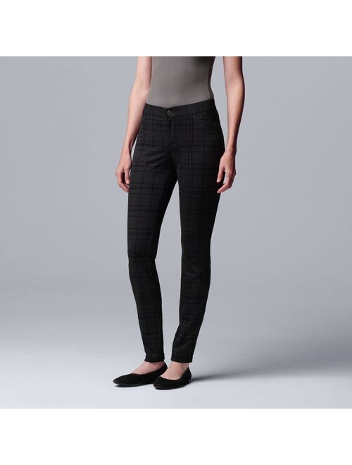 Women's Simply Vera Vera Wang Ponte Skinny Pants