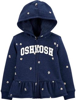 Toddler Girls' Peplum Hem Logo Hoodie