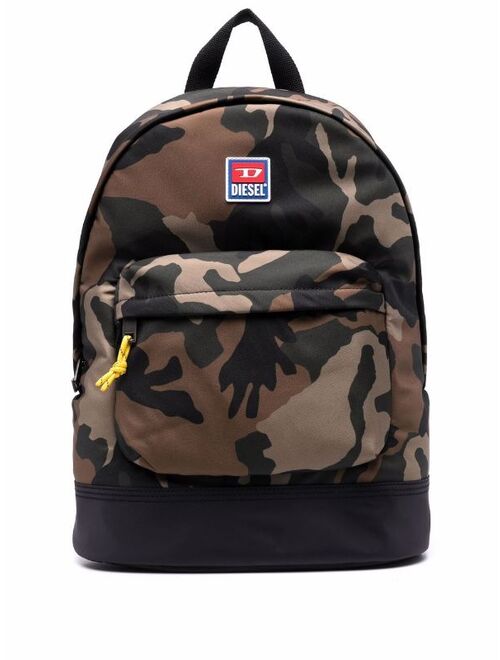 Diesel camouflage-print backpack