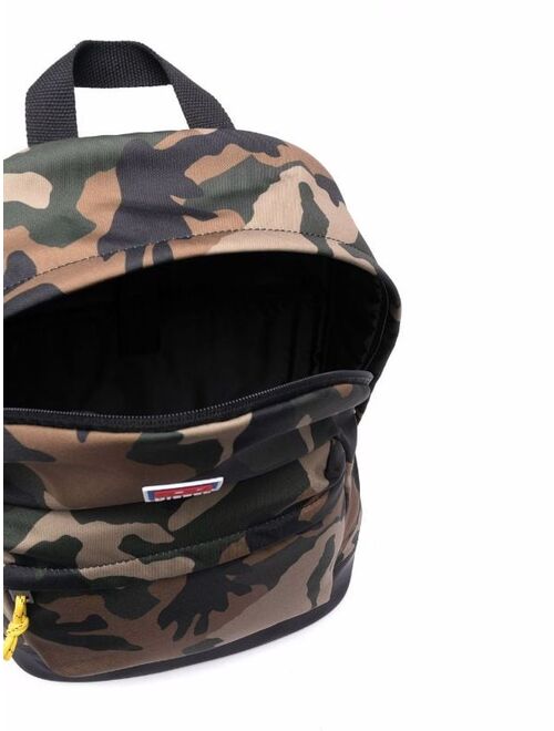 Diesel camouflage-print backpack