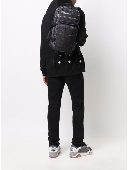 Diesel camouflage multi-compartment backpack