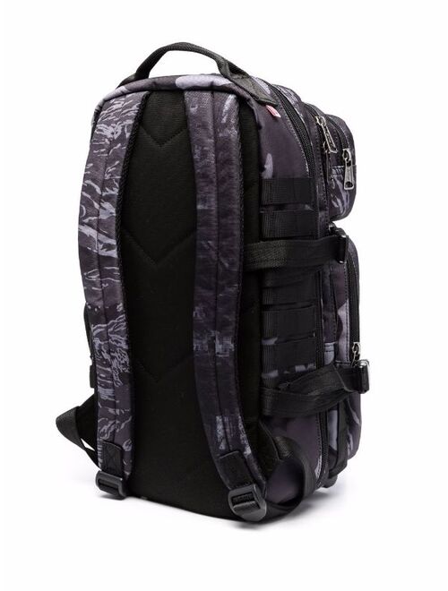 Diesel camouflage multi-compartment backpack